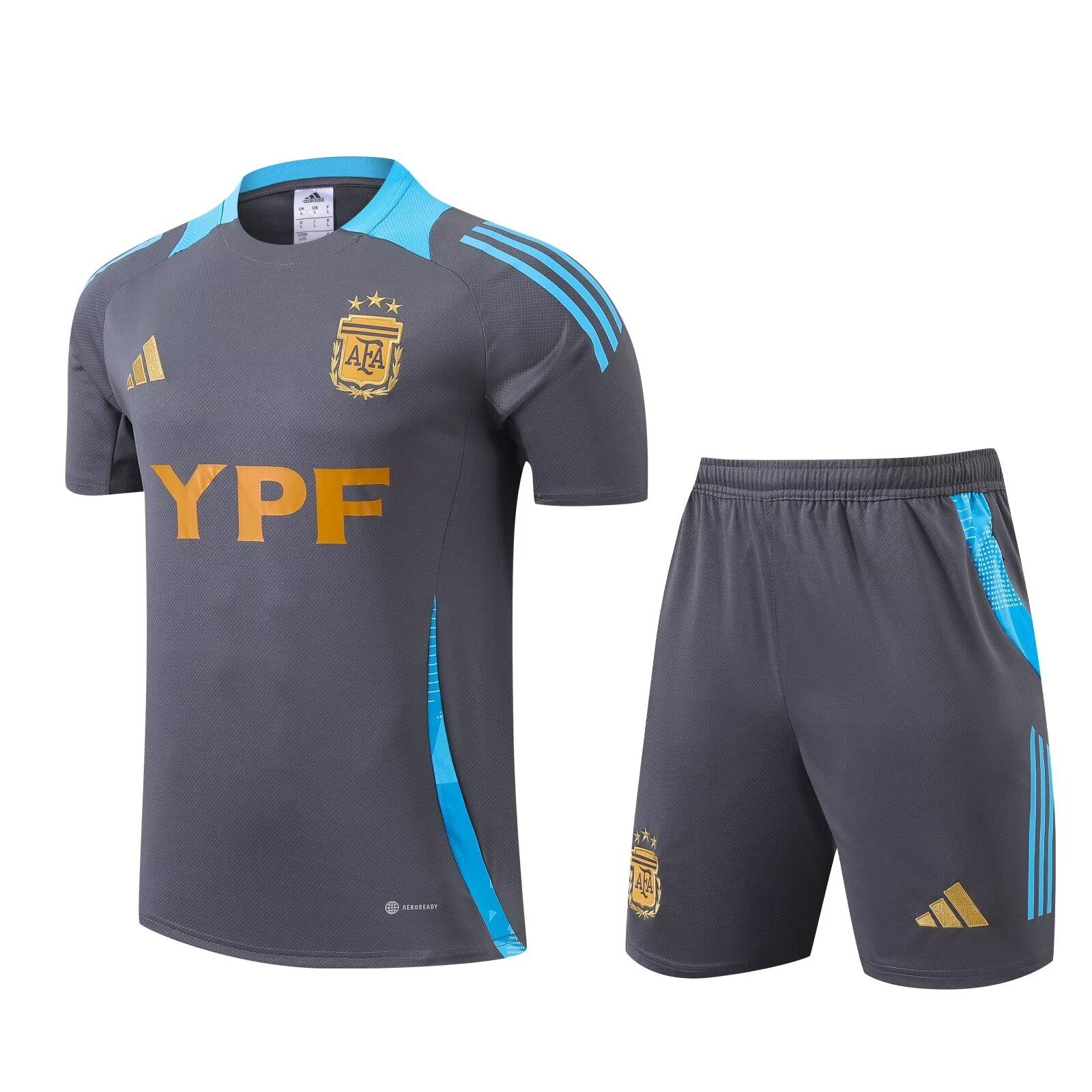 AAA Quality Argentina 24/25 Grey/Blue Training Kit Jerseys